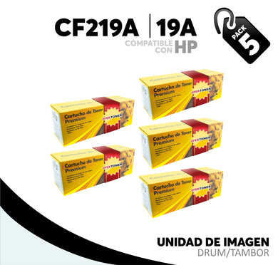 5 Pza Unidad de Imagen 19A Compatible con HP CF219A