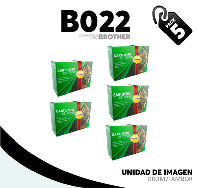 5 Pza Unidad de Imagen B022 Compatible con Brother