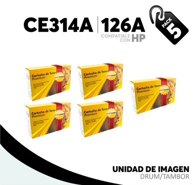 5 Pza Unidad de Imagen 126A Compatible con HP CE314A