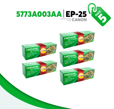 5 Pza Tóner EP-25 Compatible con Canon 5773A003AA