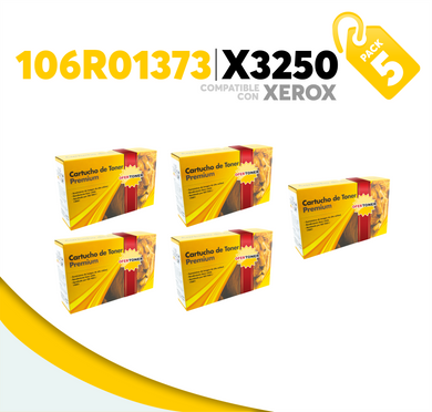 5 Pza Tóner X3250 Compatible con Xerox 106R01373
