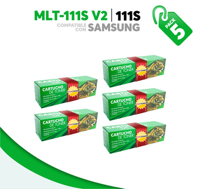 5 Pza Tóner 111S Compatible con Samsung MLT-D111S V2