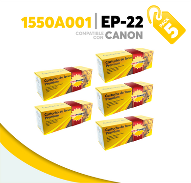 5 Pza Tóner EP-22 Compatible con Canon 1550A001AA