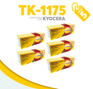 5 Pza Tóner TK-1175 Compatible con Kyocera