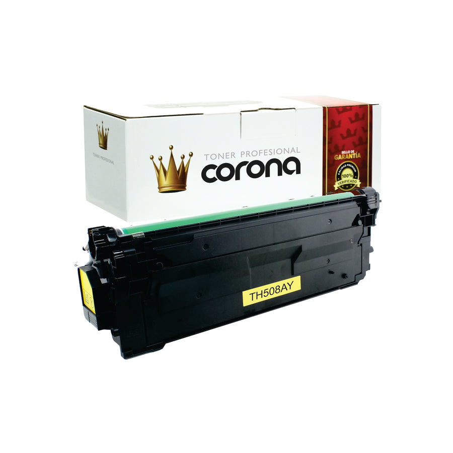 Toner Corona 508A CF362A AMARILLO Compatible con HP