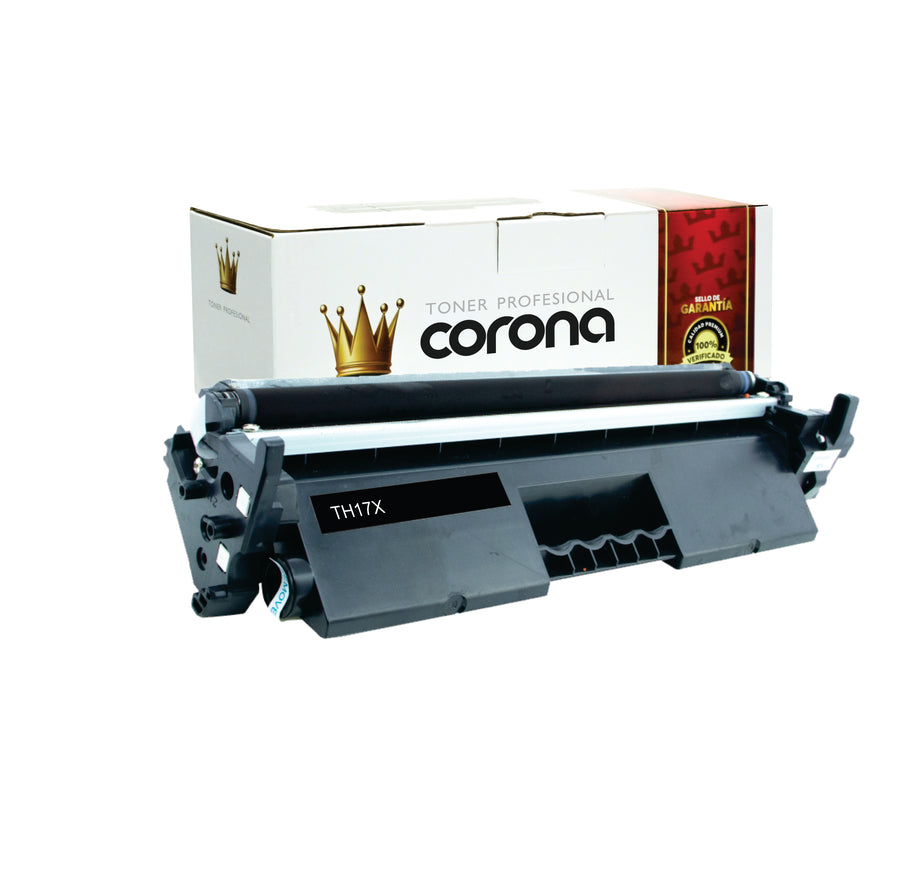 Tóner Corona 17x CF217X NEGRO Compatible con HP