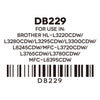 Drum Corona DR229 Negro Compatible con BROTHER