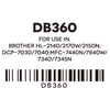 Drum Corona DR630 NEGRO Compatible con BROTHER