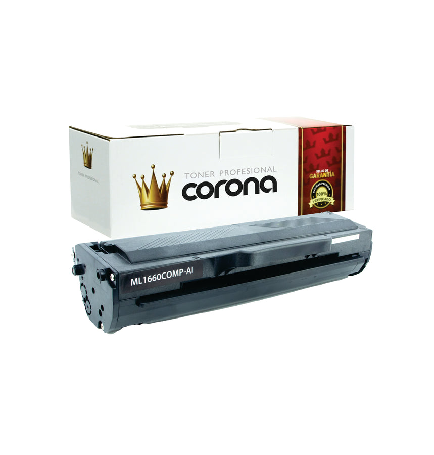 Toner Corona MLT-D104S / 1660 / 104 Negro Compatible con SAMSUNG