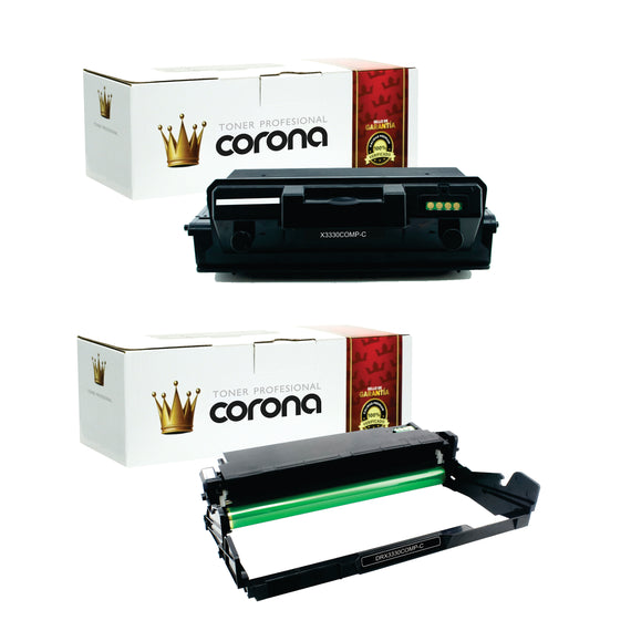 Pack Tóner X3330 Y Tambor X3330 Compatible XEROX