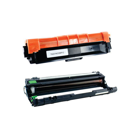 Pack Tóner TN221N Y Tambor DR221B Compatible BROTHER