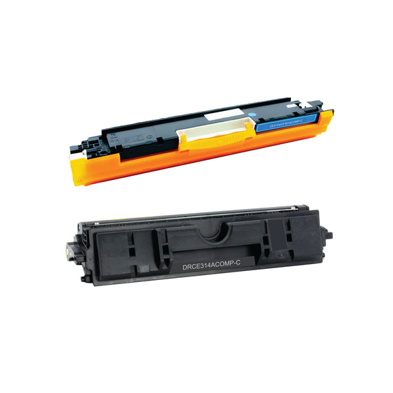 Pack Tóner CE311A Y Tambor CE314A Compatible HP