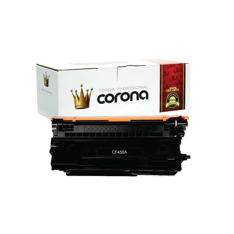 Toner Corona CF450A / 655A NEGRO Compatible con HP